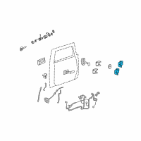 OEM Hummer H2 Hinge Diagram - 15134975