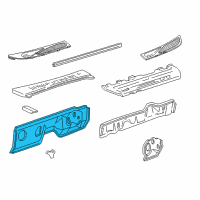 OEM Mercury Dash Panel Diagram - 4L2Z3501610AA