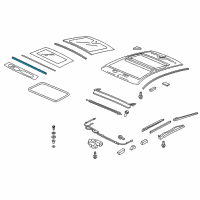 OEM 2013 Acura ZDX Gap Seal, Glass Front Diagram - 70206-SZN-A01