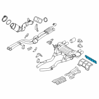 OEM 2019 BMW M4 Thermal Protection, Rear Silencer, Rear Diagram - 51-48-8-059-674