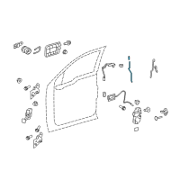 OEM Ford F-150 Lock Rod Diagram - 9L3Z-1521852-AA