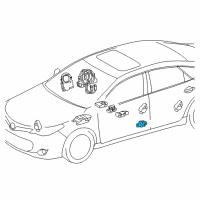 OEM 2018 Toyota Avalon Side Sensor Diagram - 89831-02200