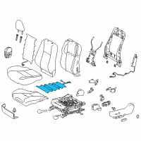 OEM 2014 Toyota Corolla Seat Cushion Heater Diagram - 87510-02310