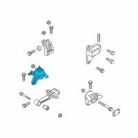 OEM 2011 Kia Optima Engine Mounting Bracket Assembly Diagram - 218102T000