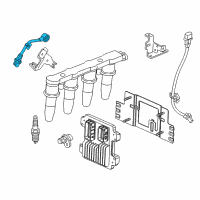 OEM 2018 Chevrolet Sonic SENSOR ASM-KNOCK Diagram - 25201065