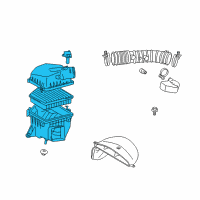 OEM 2007 Lexus IS250 Cleaner Assy, Air W/Element Diagram - 17700-31642