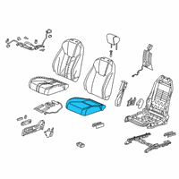 OEM Honda Insight Pad Complete Right, Front Cushion Diagram - 81137-TXM-A81