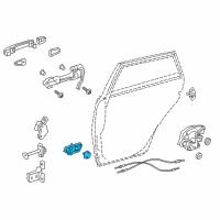 OEM Scion Handle, Inside Diagram - 69205-12240-C0