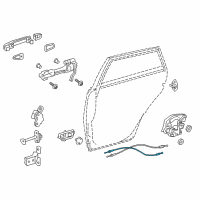 OEM Scion Lock Cable Diagram - 69770-12200