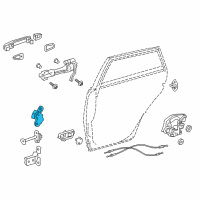 OEM 2015 Lexus GS450h Hinge Assembly, Rear Door Diagram - 68750-20122