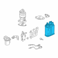 OEM 2000 Honda Insight Canister Set Diagram - 17011-S3Y-A00