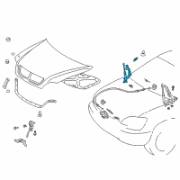 OEM 1999 Lexus RX300 Set,Support Assembly,HOO Diagram - 53450-49065