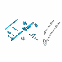 OEM Lexus IS350 Column Assy, Steering Diagram - 45250-53030