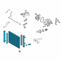 OEM 2018 Lexus NX300h Radiator Assembly Diagram - 16400-36090