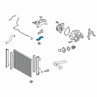 OEM Lexus NX200t Support, Radiator Diagram - 16533-26070