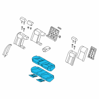 OEM Hyundai Azera Cushion Assembly-Rear Seat Diagram - 89100-3V040-XBD