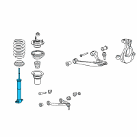 OEM 2007 Cadillac Escalade Front Shock Absorber Assembly Diagram - 20765200