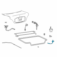 OEM 1991 Hyundai Scoupe Switch Assembly-Luggage Compartment Lamp Diagram - 93230-22000