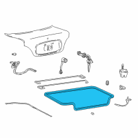 OEM 2003 Hyundai Accent Weatherstrip-Trunk Lid Opening Diagram - 87321-25500