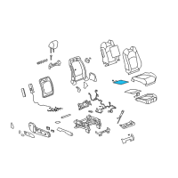 OEM 2010 Saturn Outlook Seat Cushion Heater Diagram - 25947576