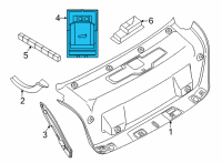 OEM BMW 330e xDrive Switch Trunk Lid Diagram - 61-31-7-948-786