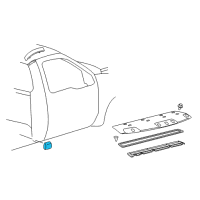 OEM 1999 Ford F-250 Super Duty Body Side Molding Diagram - 2C3Z-2529314-AAPTM