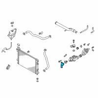 OEM 2015 Kia Cadenza Fitting-COOLANT Inlet Diagram - 256313CAA0