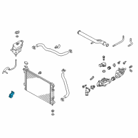 OEM 2013 Hyundai Santa Fe Bracket Assembly-Radiator Mounting, Lower Diagram - 25332-2W800