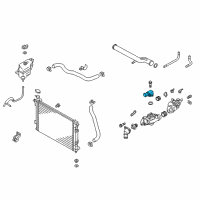 OEM 2016 Kia Cadenza Fitting-Water Outlet Diagram - 256323CAA0