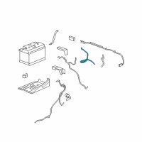 OEM 2012 Chevrolet Avalanche Battery Cable Diagram - 20943125