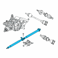 OEM 2017 Jeep Renegade Drive Shaft Rear Diagram - 68337821AA