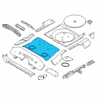 OEM 2019 Nissan Rogue Floor Re Front Diagram - 74512-4BA0A