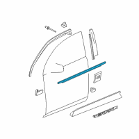 OEM 2011 GMC Terrain Belt Weatherstrip Diagram - 23193172