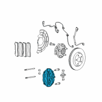 OEM 2006 Jeep Grand Cherokee CALIPER-Disc Brake Diagram - 68002159AA