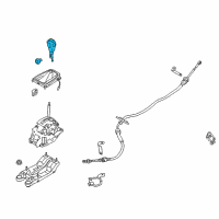 OEM 2013 Ford C-Max Shift Knob Diagram - CJ5Z-7213-FA