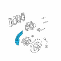 OEM 2011 Ram Dakota Shield-Splash Diagram - 52855011AD