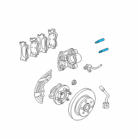 OEM 2005 Dodge Dakota Pin-Disc Brake Diagram - 5143352AB