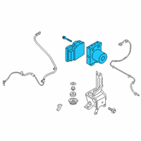 OEM 2019 Lincoln Navigator ABS Control Unit Diagram - KL1Z-2C215-B