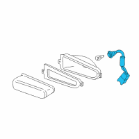 OEM 2002 Hyundai XG350 Back Up Lamp Holder & Wiring Diagram - 92433-39070