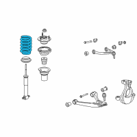 OEM Cadillac Escalade Spring Diagram - 25876861