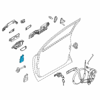 OEM Nissan Murano Hinge Assy-Front Door Diagram - 80401-1EA0A