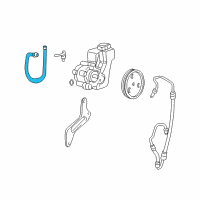 OEM 1999 Jeep Grand Cherokee Line-Power Steering Return Diagram - 52088774AC