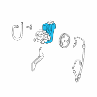 OEM Jeep Grand Cherokee Reservoir-Power Steering Pump Diagram - 5016184AA