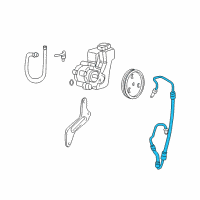 OEM 2001 Jeep Grand Cherokee Line-Power Steering Pressure Diagram - 52088452AF