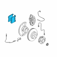 OEM 2010 BMW X6 Disc Brake Pad Set Diagram - 34-11-6-799-964