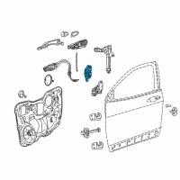 OEM 2016 Jeep Cherokee Front Door Latch Right Diagram - 68164358AB