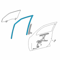 OEM Pontiac Vibe Run Channel Diagram - 88974658