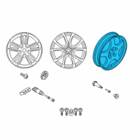 OEM 2021 BMW Z4 Emergency Wheel, Light Alloy Diagram - 36-11-6-885-157