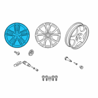 OEM 2020 BMW Z4 Disc Wheel Light Alloy Jet B Diagram - 36-11-8-089-877