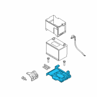 OEM 2011 Kia Sorento Tray Assembly-Battery Diagram - 371502P000